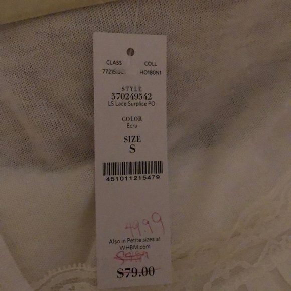 NWT White House Black Market Top - Picture 4 of 4